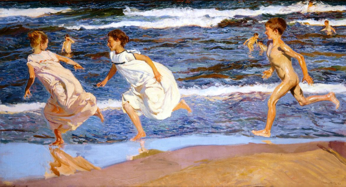 Corriendo por la playa - Joaquín Soroya